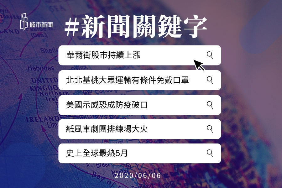 【城市新聞】新聞關鍵字 2020/06/06