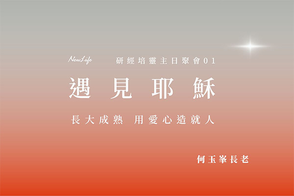 【何玉峯長老講道集】遇見耶穌 &#8211; 經歷福音、領人歸主！